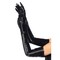 The Costume Center Black Women Adult Wet look Opera Halloween Gloves Costume Accessory - One Size